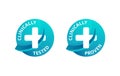 Clinically tested and clinically proven stickers