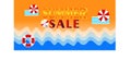 Summer Sale banner, hot season discount poster vol 7 Royalty Free Stock Photo