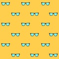 Colorful summer sunglasses seamless pattern.