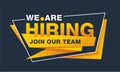 We Are Hiring - Join Our Team banner template