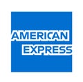 American Express or AMEX Logo vector Royalty Free Stock Photo