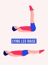 Lying leg exercise.