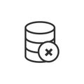Database icon. Server isolated flat symbol for web site and mobile app Royalty Free Stock Photo