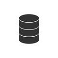 Database icon. Server isolated flat symbol for web site and mobile app Royalty Free Stock Photo