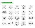 People Connecting icons set For mobile concepts and web apps. Royalty Free Stock Photo