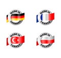 Made in Germany, Poland, France and Turkey