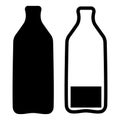 Wine bottles and glasses icon design Royalty Free Stock Photo