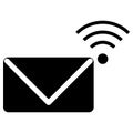 Mail and wifi icon vector design Royalty Free Stock Photo