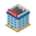 Office building - Isometric 3D illustration. Royalty Free Stock Photo