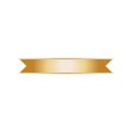 Gold ribbon banner element vector Royalty Free Stock Photo