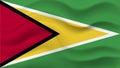 3D Guyanan flag of Guyanan Royalty Free Stock Photo