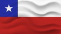 3D Chile flag of Chile Royalty Free Stock Photo