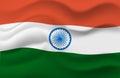 3D Indian flag of India