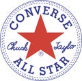 Converse All Star Logo vector illustration on white background