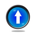 Up icon button with colorful color.perfect for your template icon,your icon need and many more