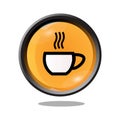 Coffee cup icon illustration.perfect for your template,your icon need and many more