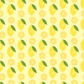 Lemon. Seamless vector pattern for design,