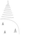 Christmas tree background. Vector
