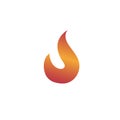 Fire flame logo and symbol. Illustration, burn. Abstract flame - vector logo template concept illustration. Fire sign.