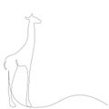 Giraffe african design line