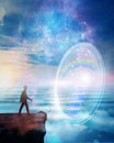 Soul journey, divine angelic guidance, portal to another universe, new life, new world, reality wallpaper