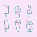 Different types of ice cream