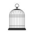 Bird cage, vector illustration Royalty Free Stock Photo