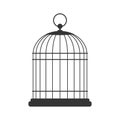 Bird cage, vector illustration Royalty Free Stock Photo