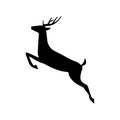 Deer running icon, vector illustration