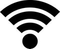 Wifi icon signal symbol vector logo template