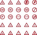 ROAD SIGNAGE SAFETY SIGN VECTOR DESIGN