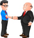 Two businessmen shaking hands Royalty Free Stock Photo