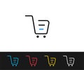 Shopping Cart Icon. Premium quality graphic design Editable Stroke Royalty Free Stock Photo