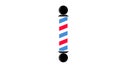 Barber pole icon illlustration design