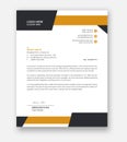 Creative and Modern Business Letterhead template design Vector. Royalty Free Stock Photo