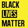 BLACK LIVES MATTER illustration logo Royalty Free Stock Photo