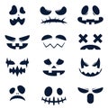 The Collection and Graphic resource of scary and funny faces