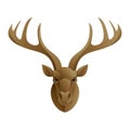 Stag head or logo template with deer