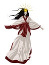 Amaterasu Shinto sun mythology goddess Royalty Free Stock Photo