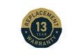 13 year replacement warranty, Replacement warranty images