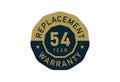 54 year replacement warranty, Replacement warranty images
