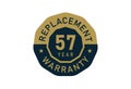 57 year replacement warranty, Replacement warranty images