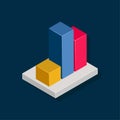 Chart - Isometric 3D illustration.