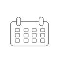 Flat calendar Icon. Calendar on the wall.  illustration Royalty Free Stock Photo