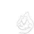 Cats line drawing. Vecror Royalty Free Stock Photo