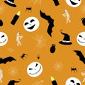 Halloween pattern holidey mummy background