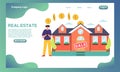 Property invesment for landing page concpet, property invesment illustration