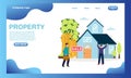 Property invesment for landing page concpet property invesment illustration