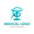 Medical logo modern abstract emblem