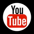 SIMPLE YOUTUBE LOGO ICON Royalty Free Stock Photo